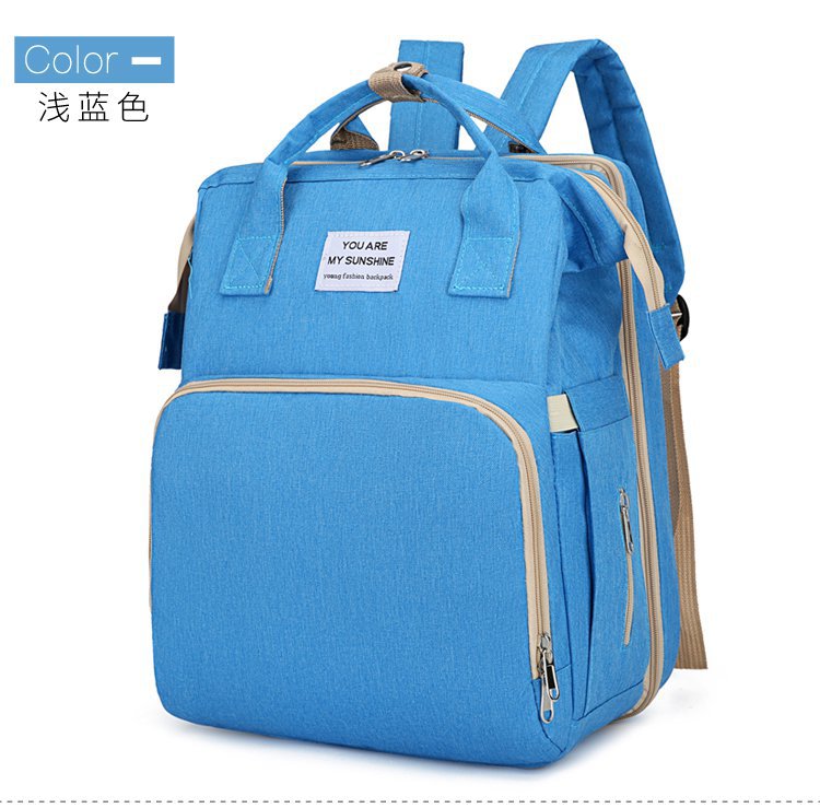 Baby Diaper Backpack with Bed Function