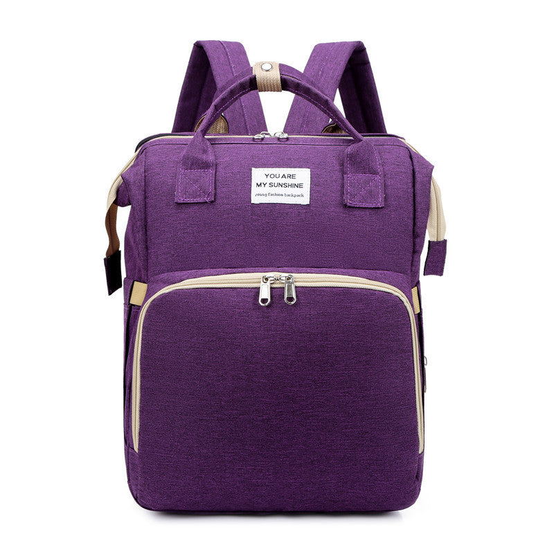 Baby Diaper Backpack with Bed Function