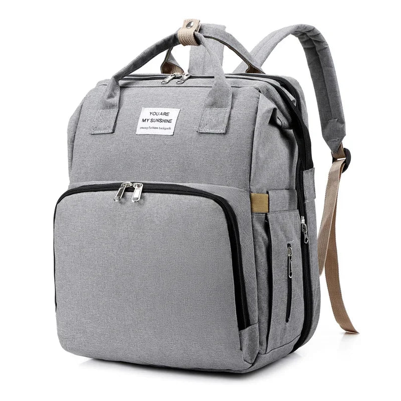 Baby Diaper Backpack with Bed Function