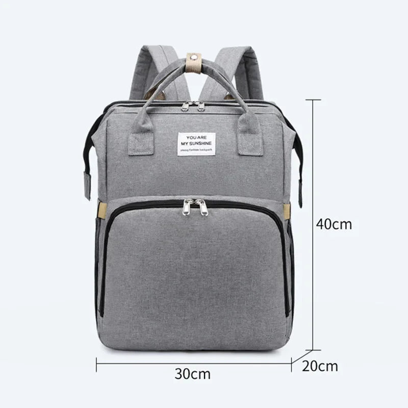 Baby Diaper Backpack with Bed Function