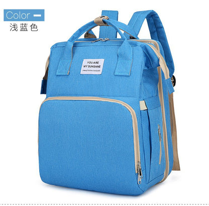 Baby Diaper Backpack with Bed Function