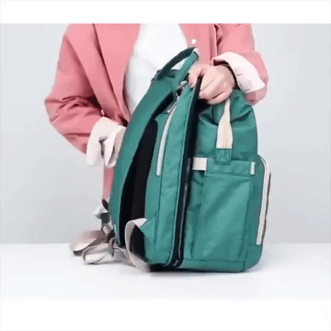 Baby Diaper Backpack with Bed Function