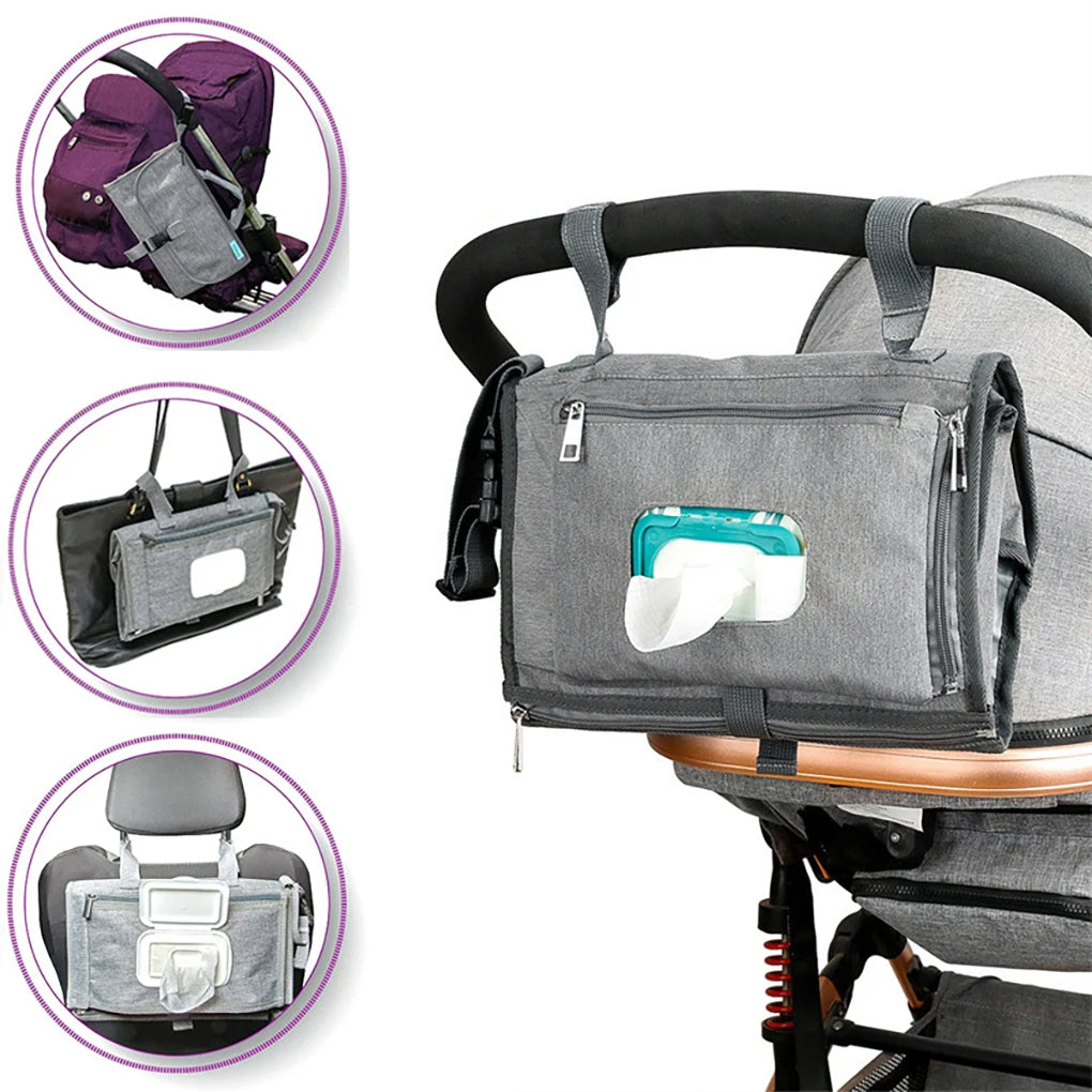 Portable Changing Mat / Diaper Bag | Foldable, Waterproof