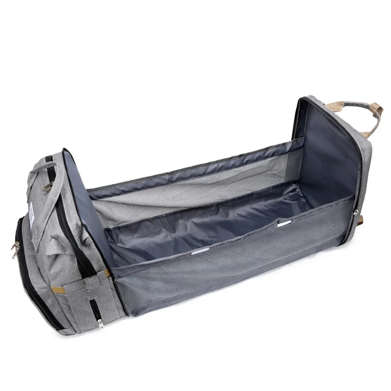 Baby Diaper Backpack with Bed Function